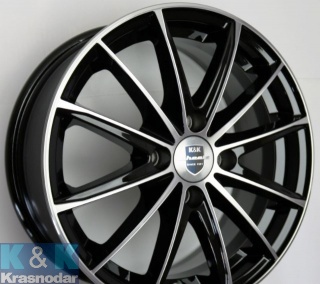 Колесный диск K&K Пойнт Бланк (КС884) 6x15/4x98 ET35 D58.5 алмаз черный SK