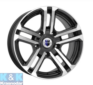 Колесный диск K&K Палладика (КС591) 7x16/5x139.7 ET5 D110.1 алмаз черный