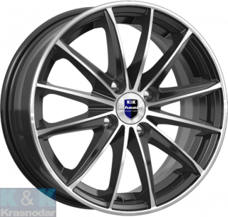 Колесный диск K&K Пойнт Бланк (КС884) 6x15/4x100 ET40 D67.1 алмаз черный SK